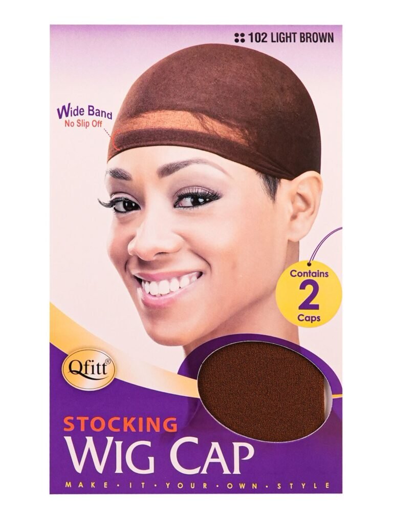 Q-FITT #102 STOCKING WAVE CAP(LT.BROWN)